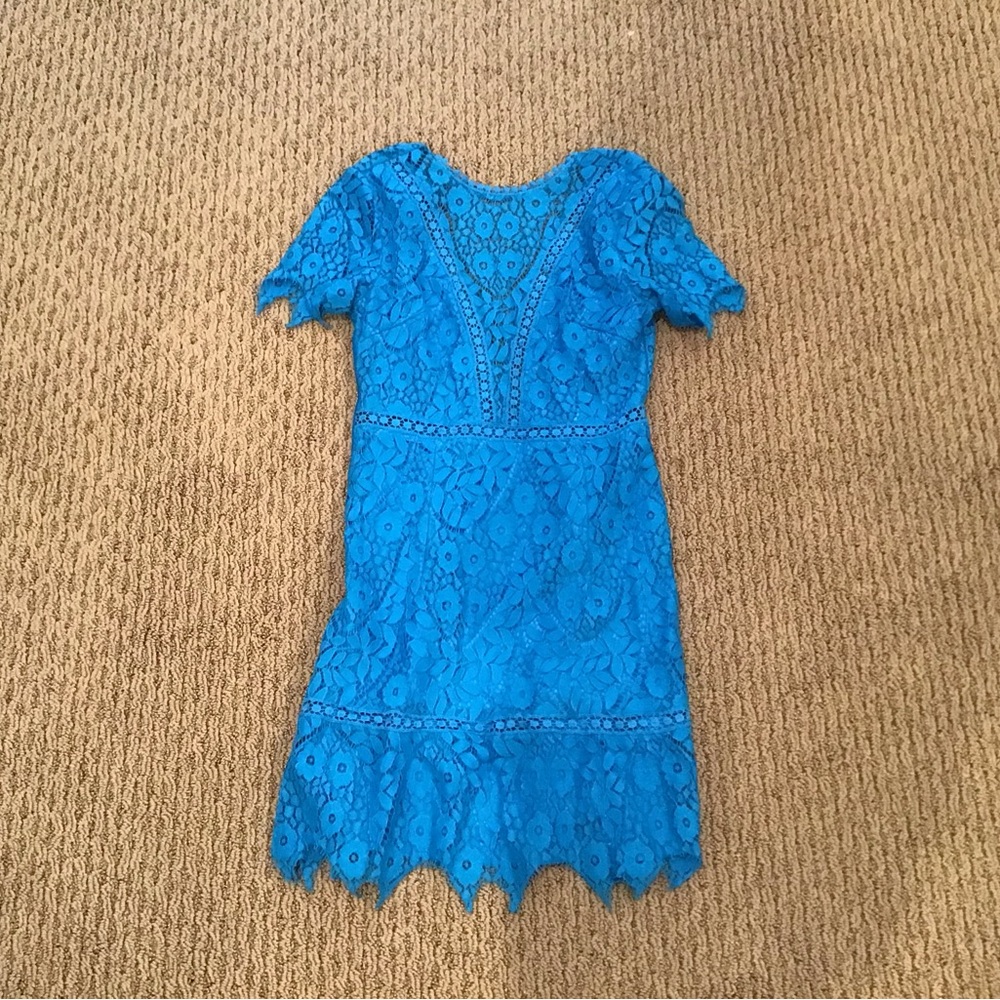 Shein Lacy Blue Dress